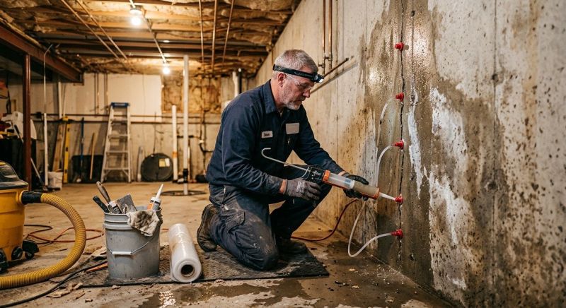 Basement Leak Repair in Fredericksburg, VA